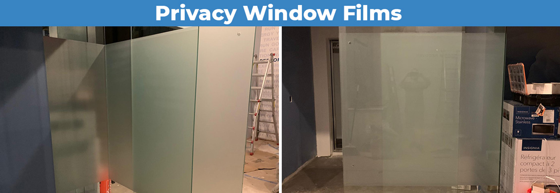 Cryotherapy Chamber Covered With Frosted Film for Privacy During the Installation As Window Graphics Are Applied