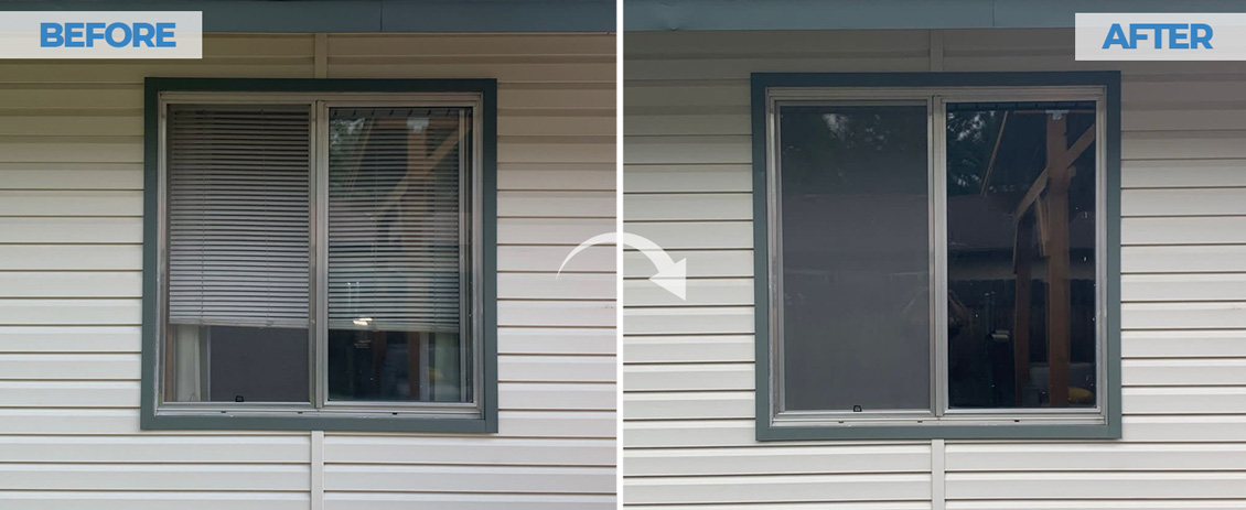Before and After of Window Film in Meridian, Idaho