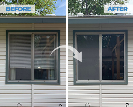 Before and After of Window in Meridian