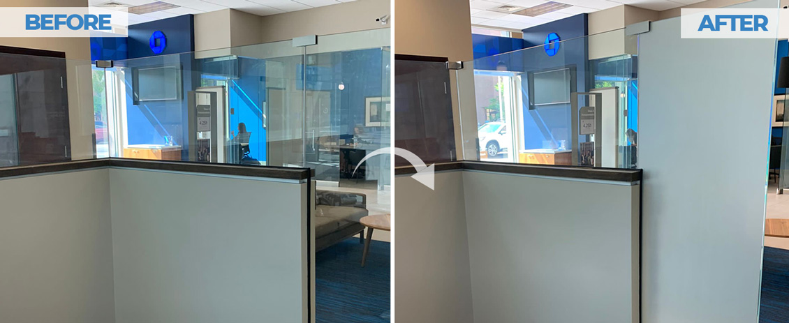 Frosted Window Film for Chase Bank in Idaho